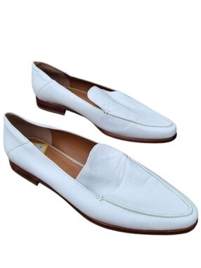SARTO by Franco Sarto - Portia White Leather Loafers - Size 8M